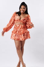Load image into Gallery viewer, Orange Haze Skirt Set