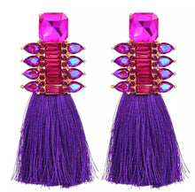 Load image into Gallery viewer, Royalty Tassel Earrings