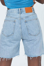 Load image into Gallery viewer, Ryn Wrap Bermuda Denim Shorts
